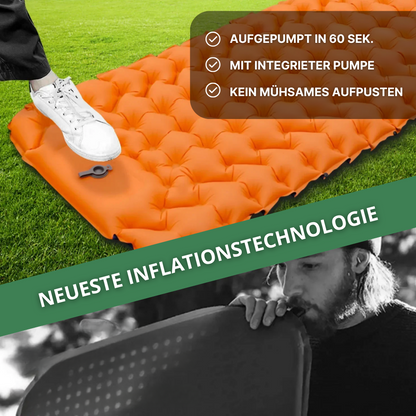 Ultraleichte Outdoor-Schlafmatte mit integrierter Luftpumpe - Komfortabel schlafen, überall und jederzeit
