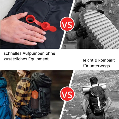 Ultraleichte Outdoor-Schlafmatte mit integrierter Luftpumpe - Komfortabel schlafen, überall und jederzeit